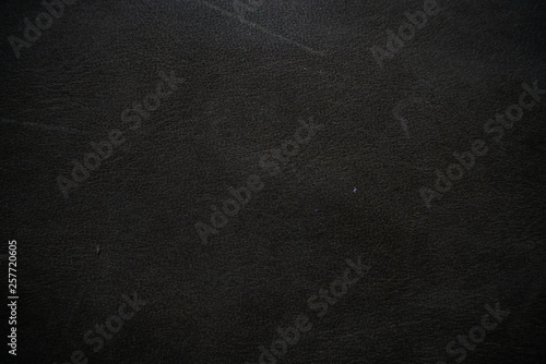 Genuine black fullgrain leather background
