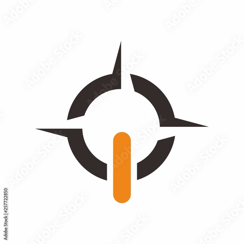 Compass logo design template vector illustration