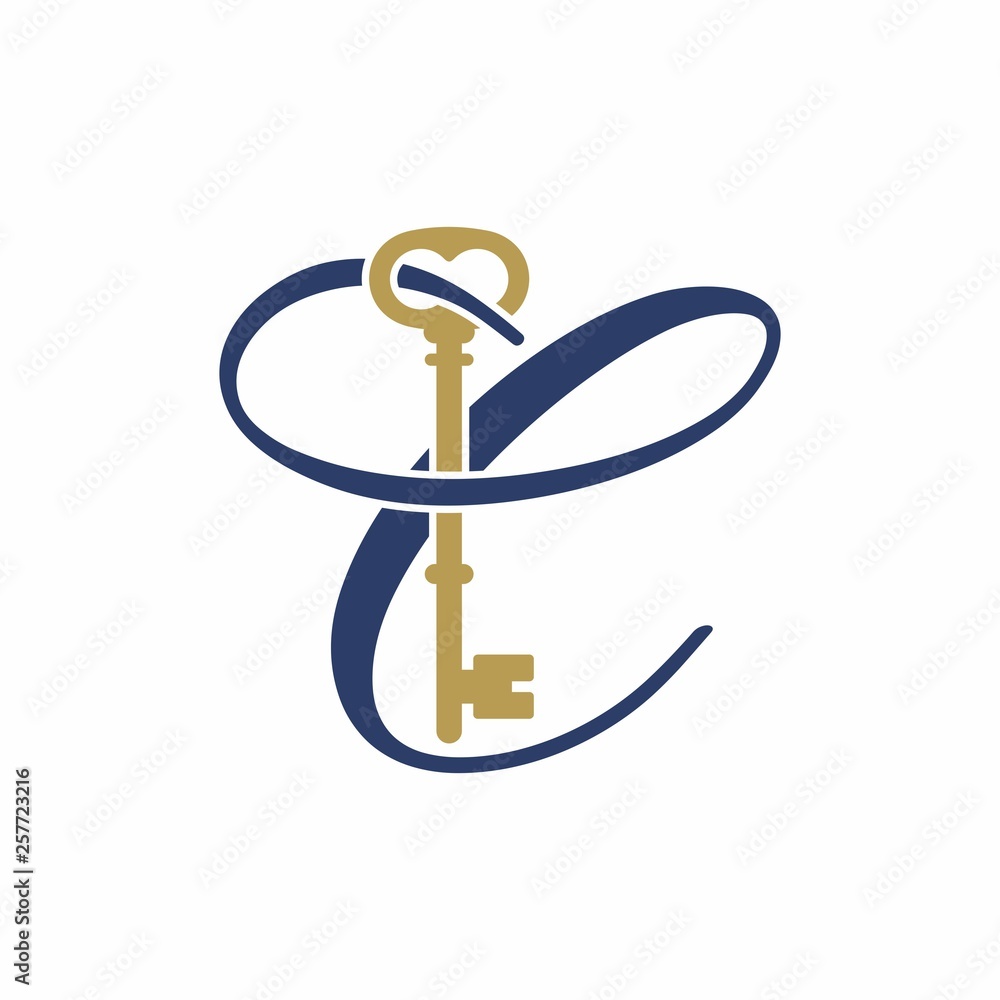 C key logo initial letter design template vector illustration C key logo initial letter design template vector illustration