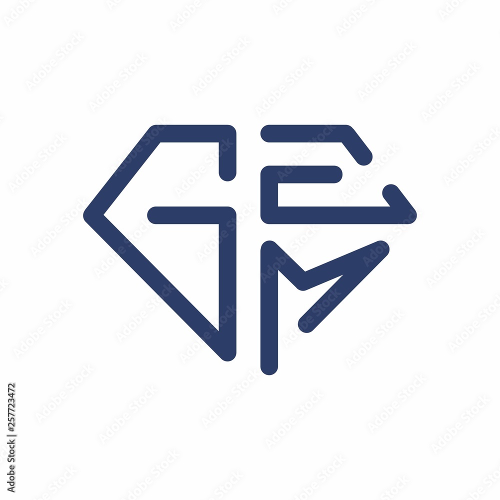 GEM logo initial letter design template vector illustration GEM logo initial letter design template vector illustration