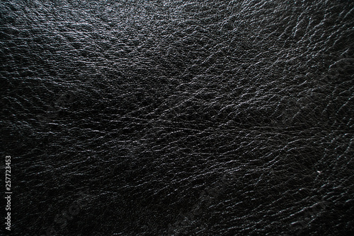 Black cow skin leather texture selective focus for put product