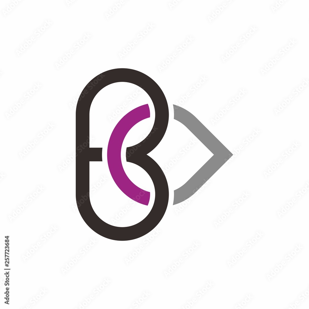 B logo initial letter design template vector illustration B logo initial letter design template vector illustration