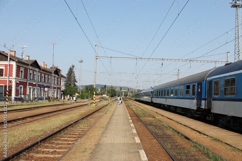 Provincial railway station in the Czech province