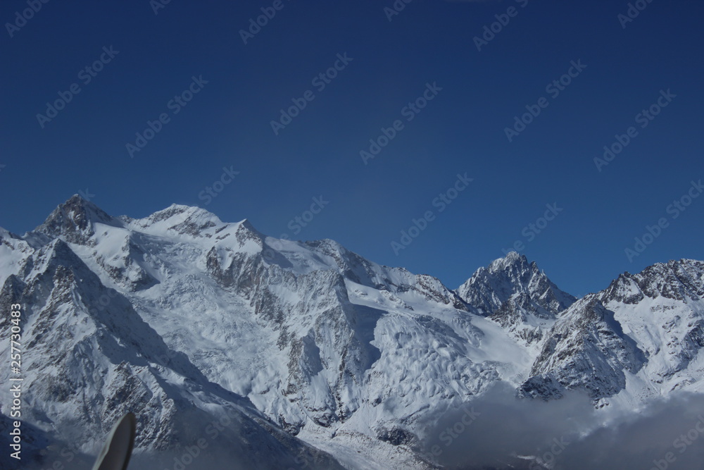 mountains dombay - classic snow rock