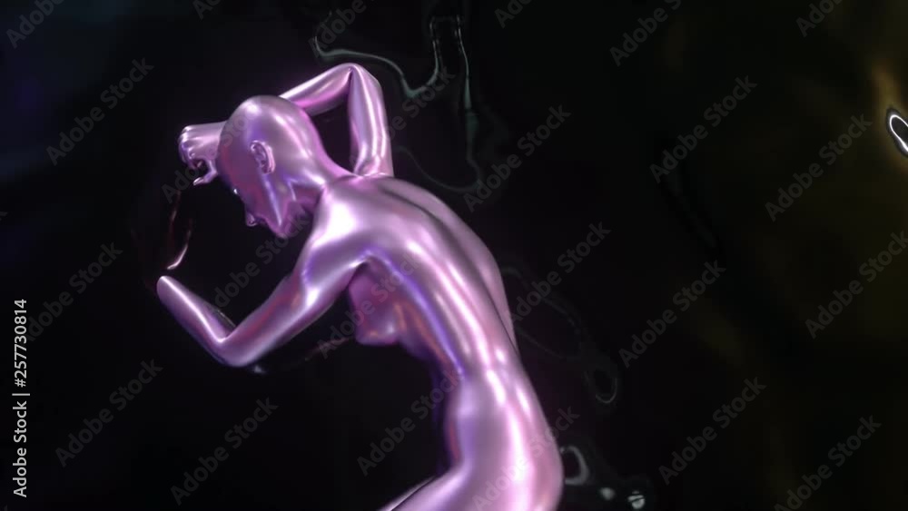 4K Abstract Female Form. 3D CGI animation. 4K Abstract Female Form. 3D CGI animation.
