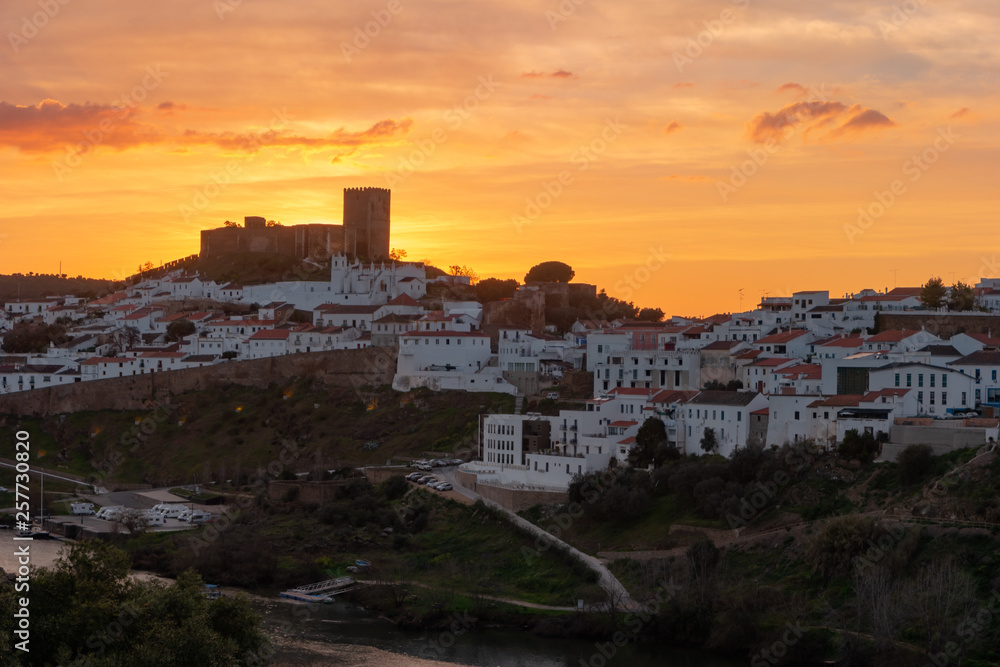 Sunset in Mertola,  Alentejo, Portugal
