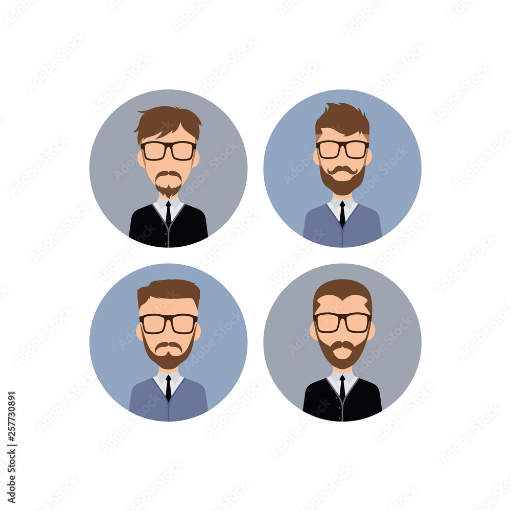 gentleman hipster worker avatar