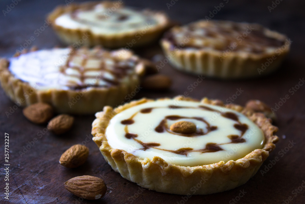 tartalets with lemon curd nuts and berry tartalets with lemon curd nuts and berry
