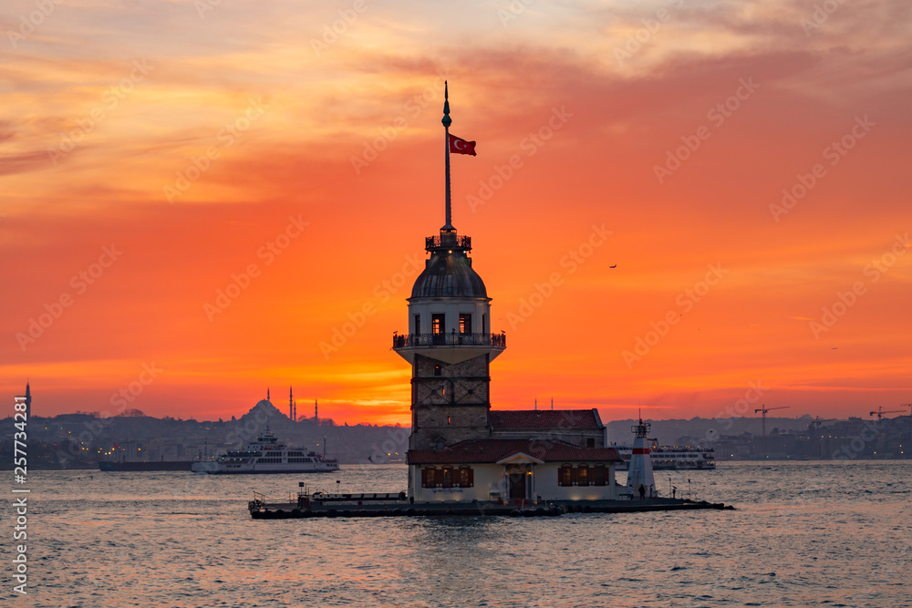 sunset in istanbul
