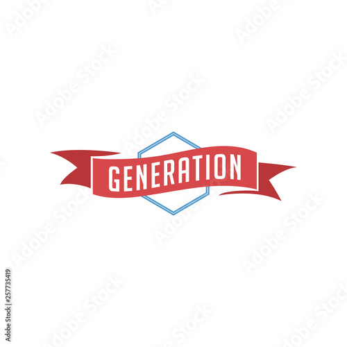 retro vintage badge label generation