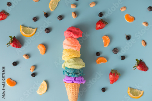 Ice cream healthy fruits