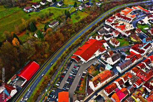 Bad Brückenau in Bayern aus der Luft - Drohne DJI Mavic 2 Pro