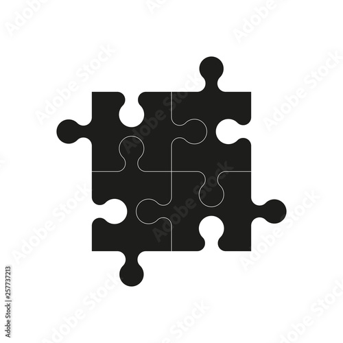 Puzzle icon vector