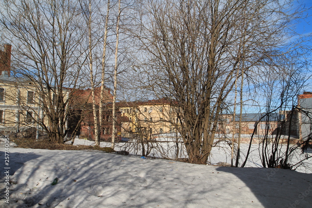 Naklejka premium streets of vyborg
