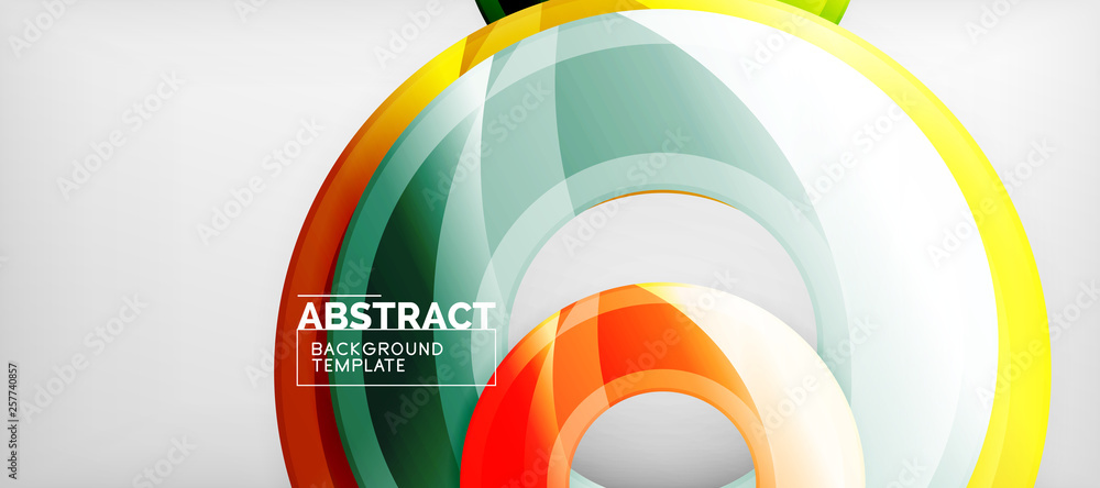 Glossy circles geometric background Glossy circles geometric background