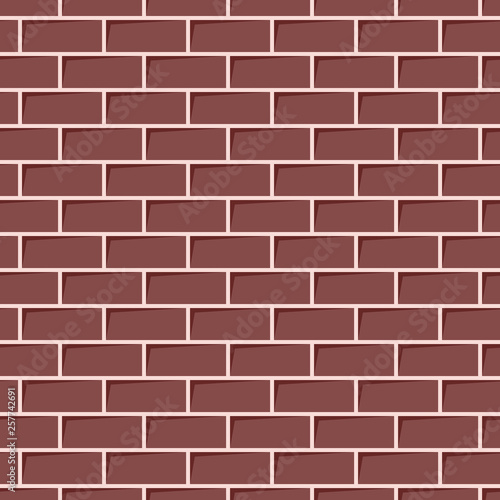 Seamless red brick wall background © dniprodd