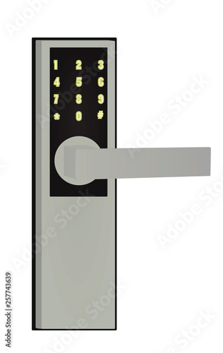 Digital lock. vector illustration