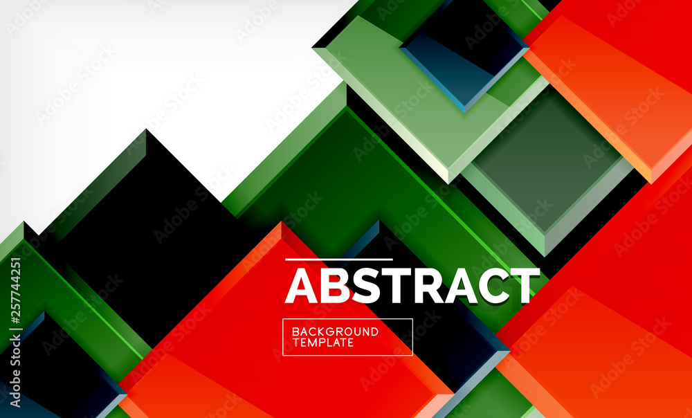 Square abstract background, glossy geometric design Square abstract background, glossy geometric design