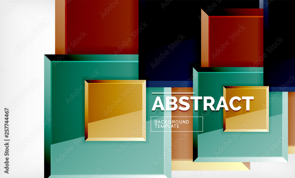 Square geometric background Square geometric background