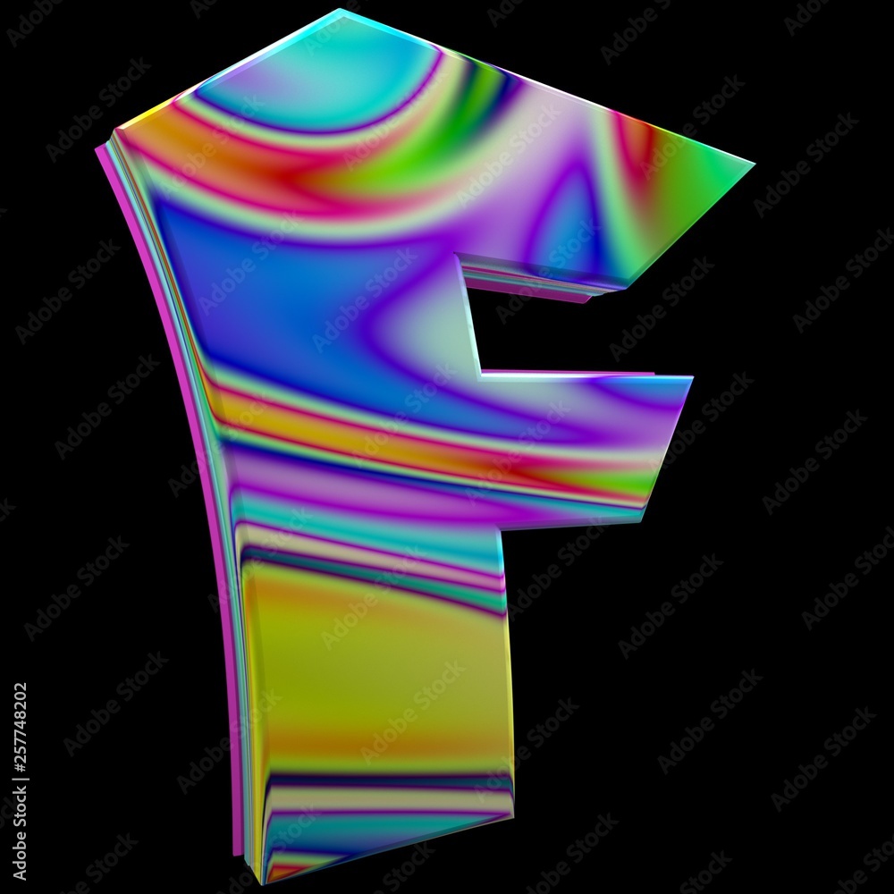 Colorful Circus Alphabet F