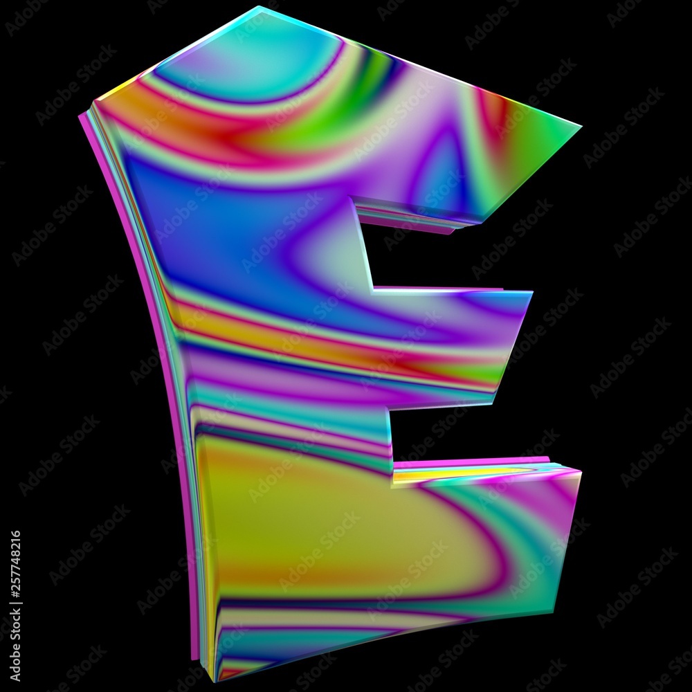 Colorful Circus Alphabet E