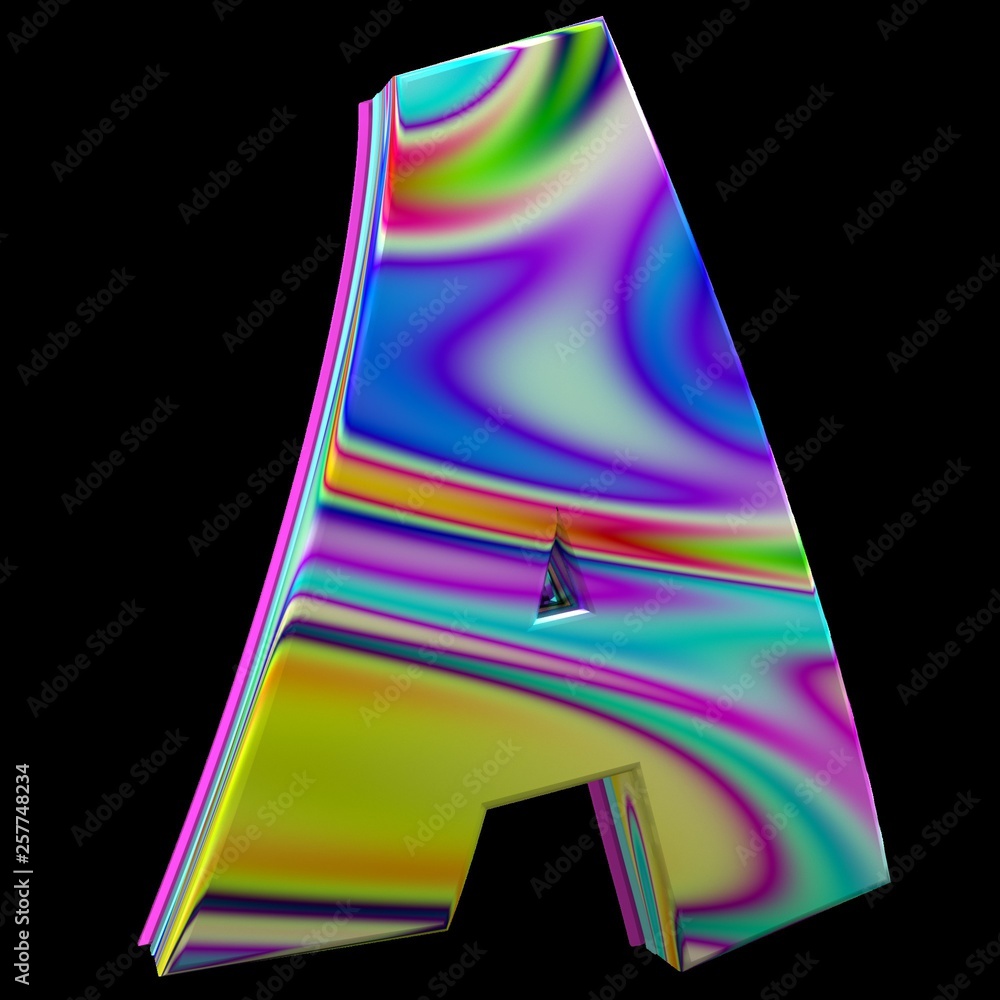 Colorful Circus Alphabet A