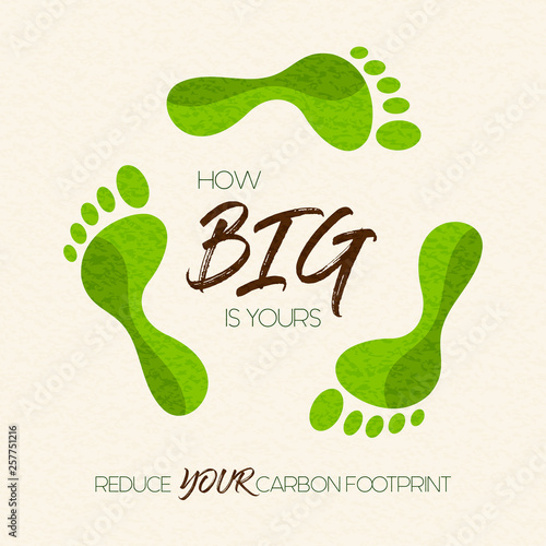 Carbon footprint card for International Earth Day