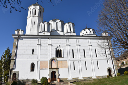 The Eastern Orthodox monastery of Venerable Prohor of Pcinja situated in Kozyak Mountain, South Serbia very close to the border with North Macedonia photo