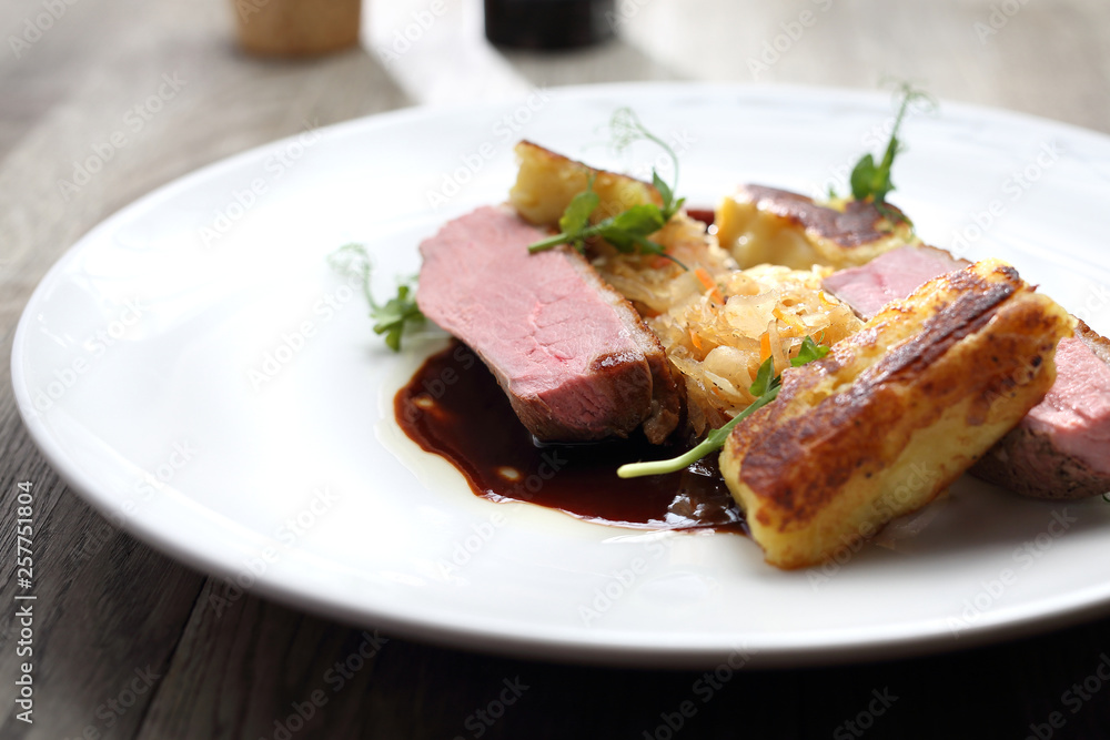 Exquisite dish of duck stewed in honey. Exquisite dish of duck stewed in honey.