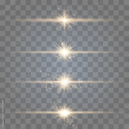 Set of Vector Light Effects. 