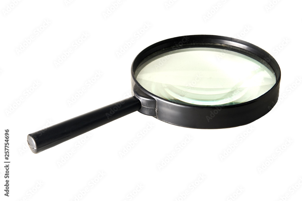 Magnifying glass isolated on a white background. Magnifying glass isolated on a white background.
