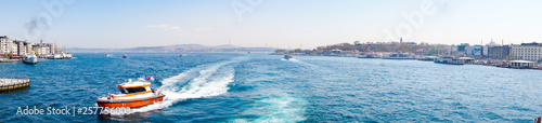 Photography entrance of golden horn in istanbul