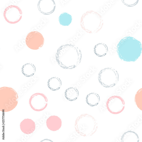 polka dots seamless pattern pastel