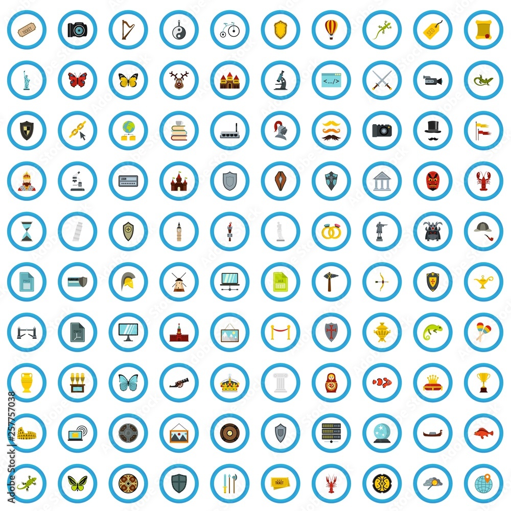 100 museum site icons set in flat style for any design vector illustration 100 museum site icons set in flat style for any design vector illustration
