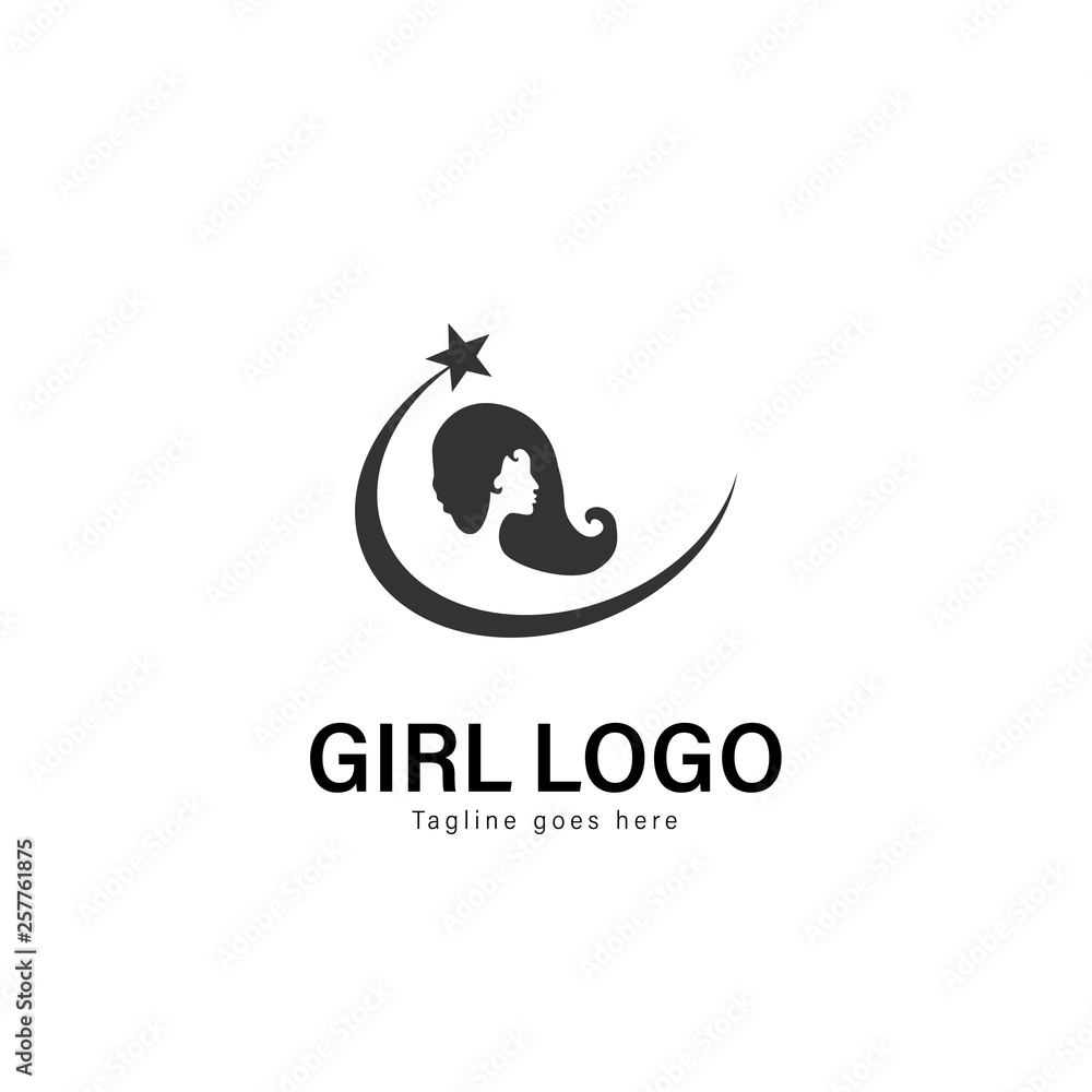 Beauty logo template design. Beauty logo with modern frame vector design Beauty logo template design. Beauty logo with modern frame vector design