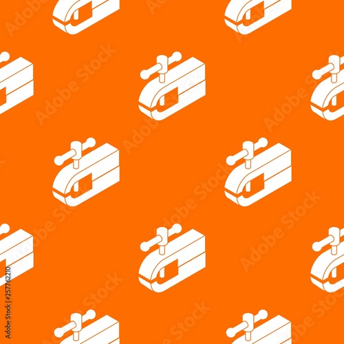 Clamping machine pattern vector orange for any web design best photo