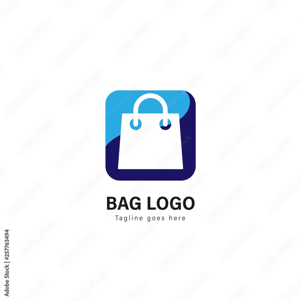 Shop logo template design. Shop logo with modern frame vector design Shop logo template design. Shop logo with modern frame vector design