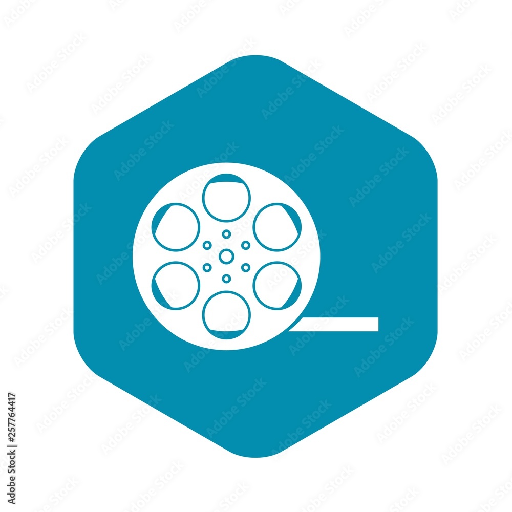 Film icon in simple style isolated on white background. Video symbol Film icon in simple style isolated on white background. Video symbol