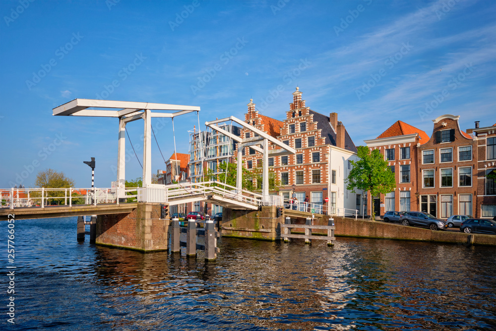 Gravestenenbrug bridge in Haarlem, Netherlands