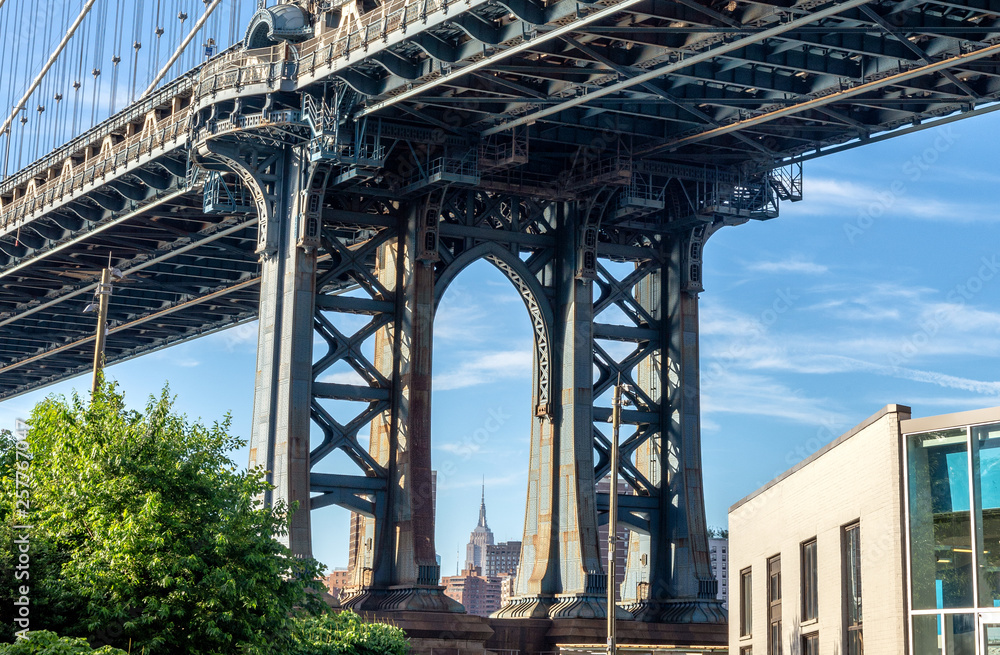 The second most famous bridge in New York, Manhattan Bridge