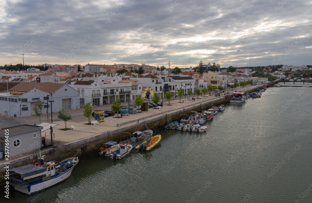 The town of Tavira in Algarve (Portugal)