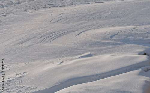 Snow dunes