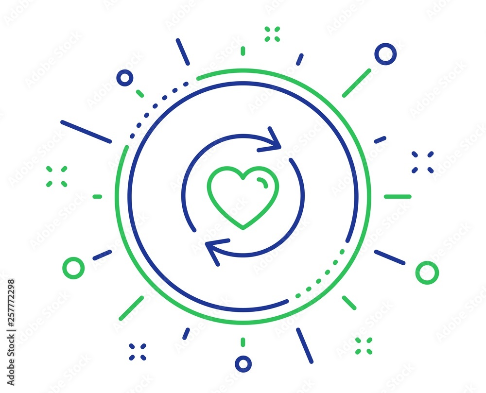 Update relationships line icon. Love dating symbol. Valentines day sign. Quality design elements. Technology update relationships button. Editable stroke. Vector Update relationships line icon. Love dating symbol. Valentines day sign. Quality design elements. Technology update relationships button. Editable stroke. Vector