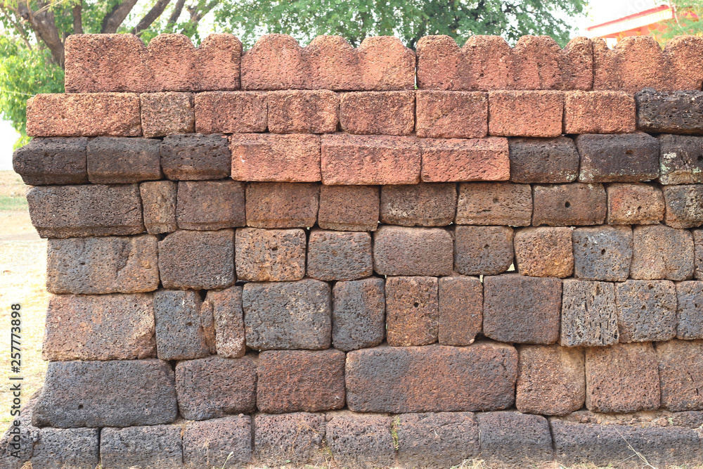 Obraz premium Laterite Stone Wall, Background