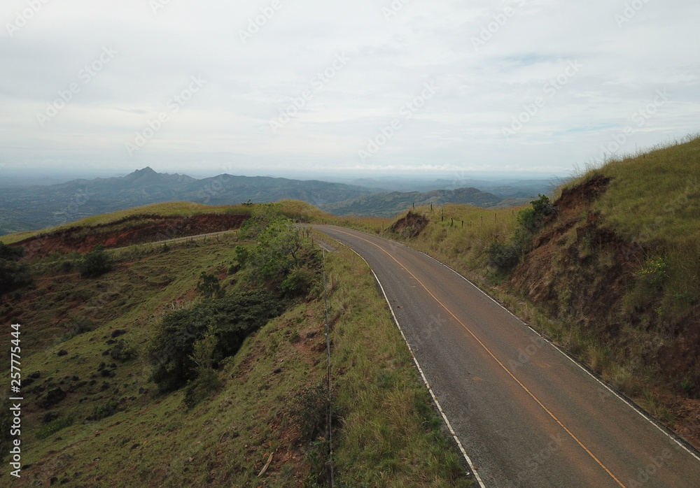 Mountain road in the central mountains of Panama