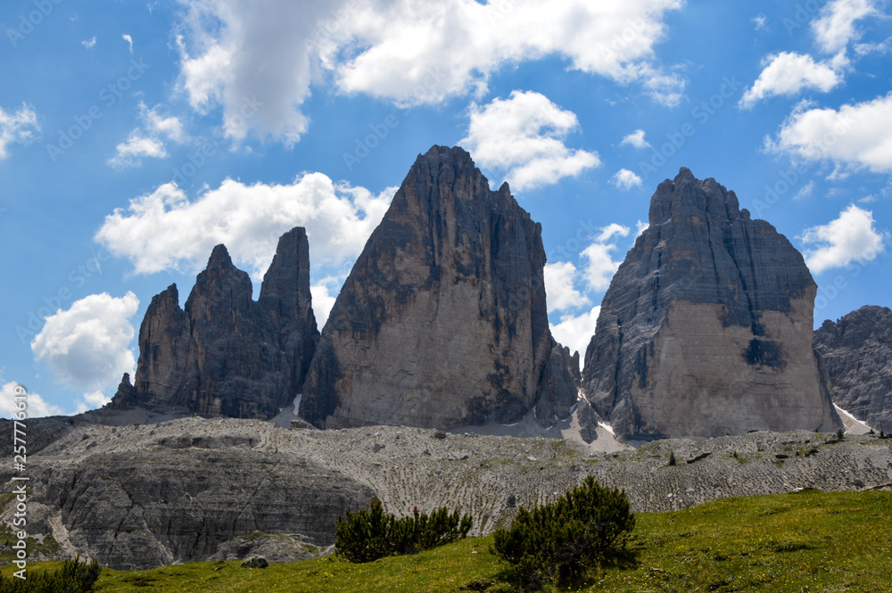 Three Peaks in national park, Italy