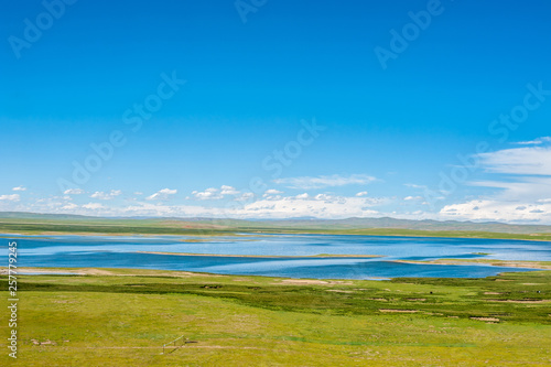Sanjiangyuan Nature Reserve, the highest elevation natural wetland, Tibet, China