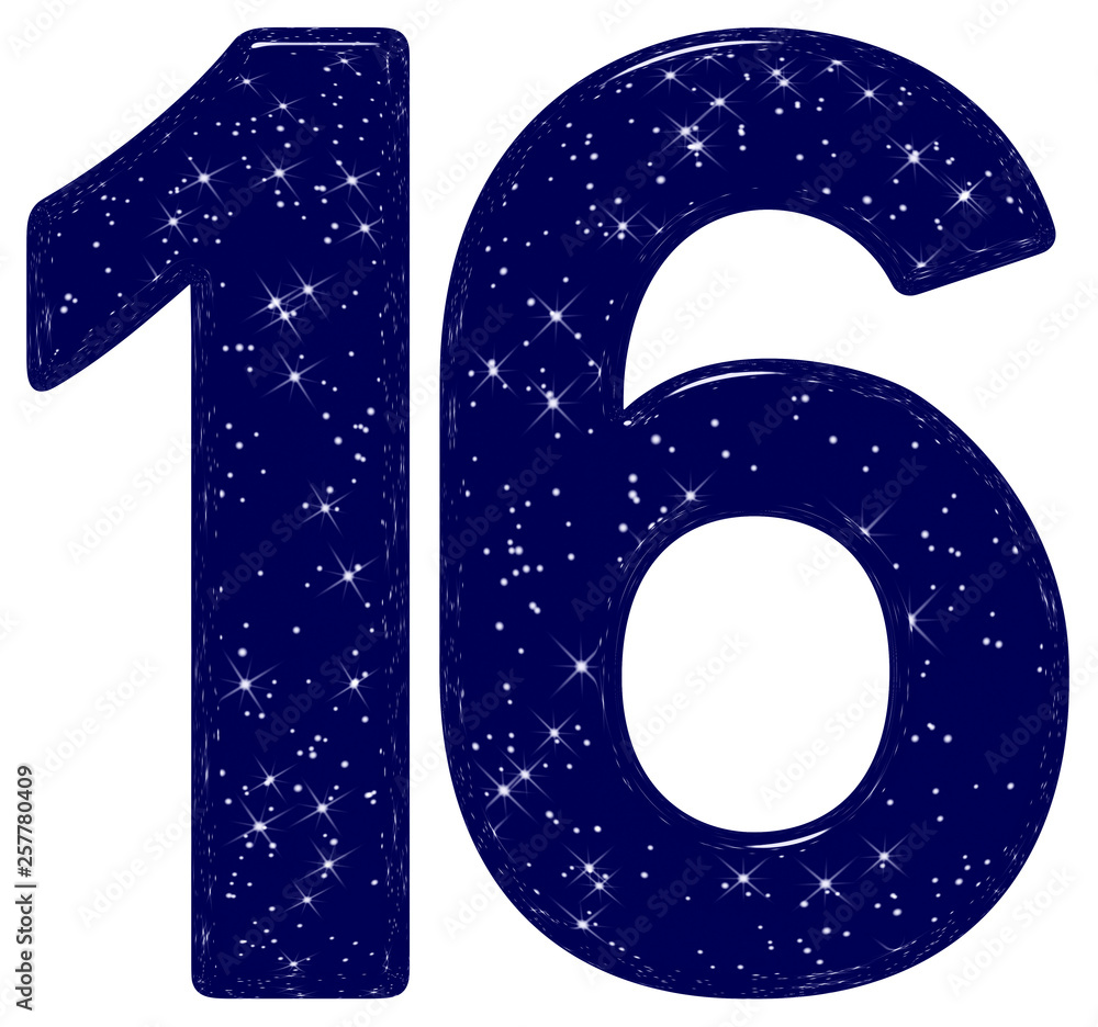 Number Sixteen Clipart(04)