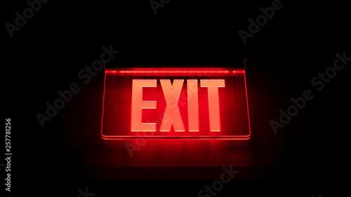exit sign photo