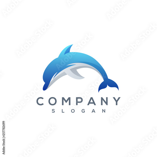 dolphin logo vector